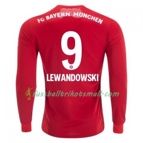 Fußballtrikots FC Bayern München Robert Lewandowski 9 2019-2020 Langarm Heimtrikotsatz kaufen
